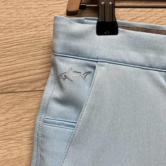 Greg Norman Golf Shorts Sz 34 Light Blue - Picture 2 of 13